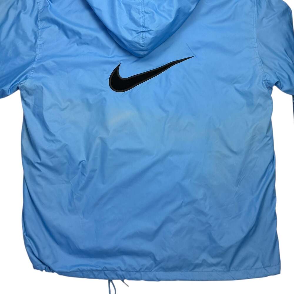 Nike 3XL Light Blue Windbreaker Jacket Vintage 90s Full Zip Hooded - Picture 8 of 8